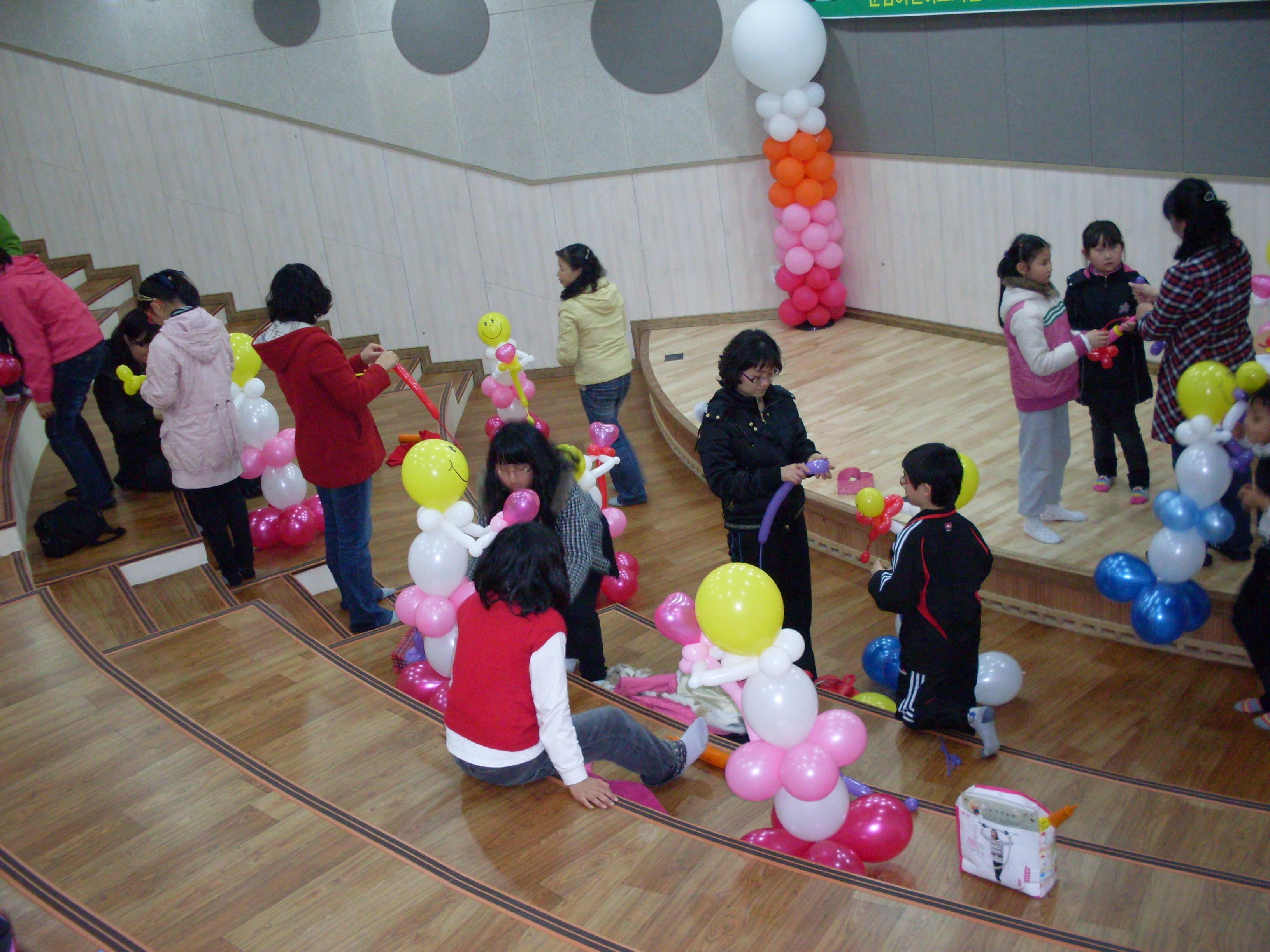 풍선아트 수업 전경